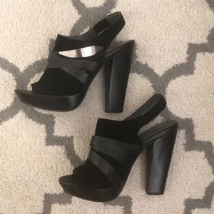 Calvin Klein Black Block Heels